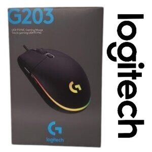 NEW Logitech LIGHTSYNC Wired Optical Gaming Mouse Minecraft Computer Laptop Acc